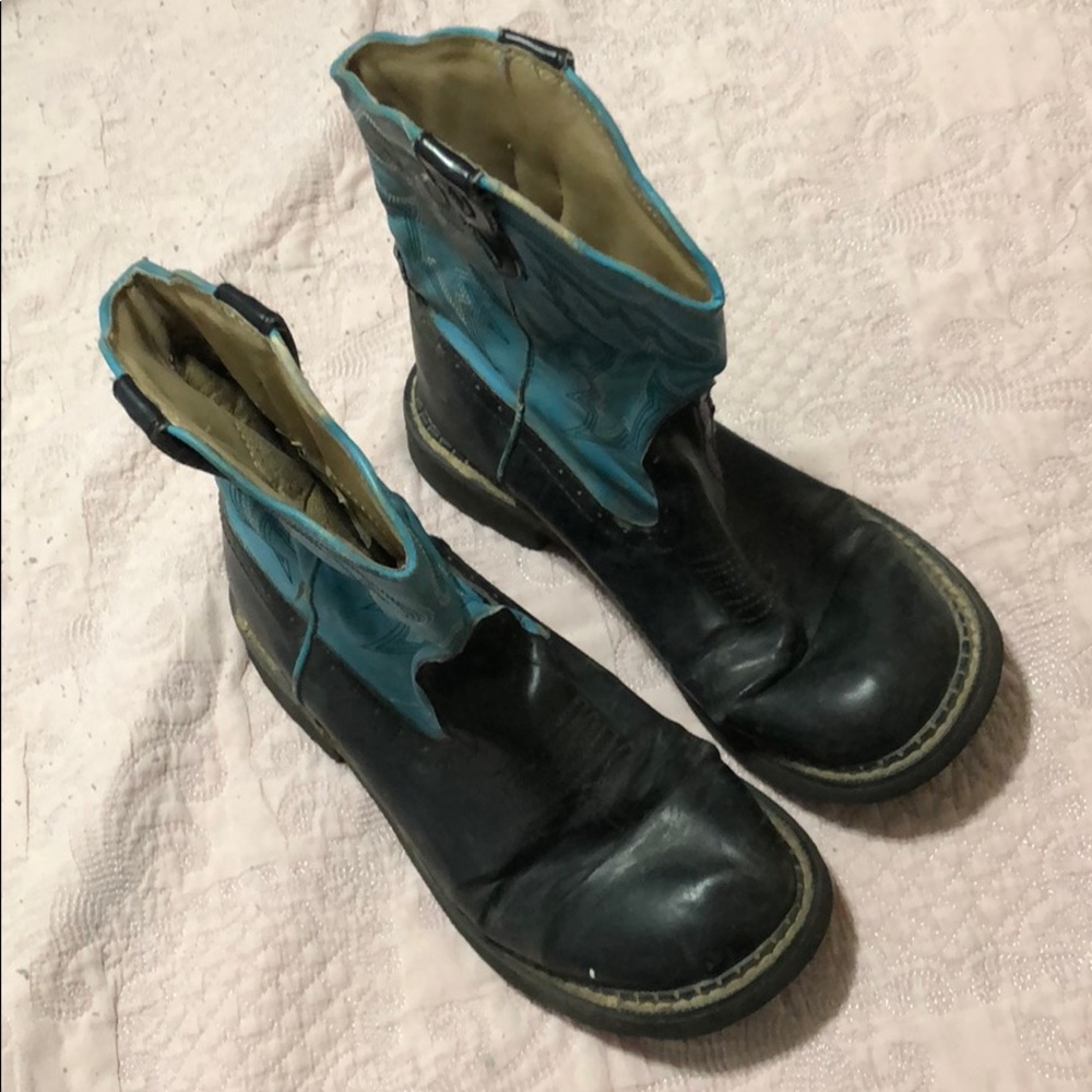 Roper cowgirl boots blue size 8